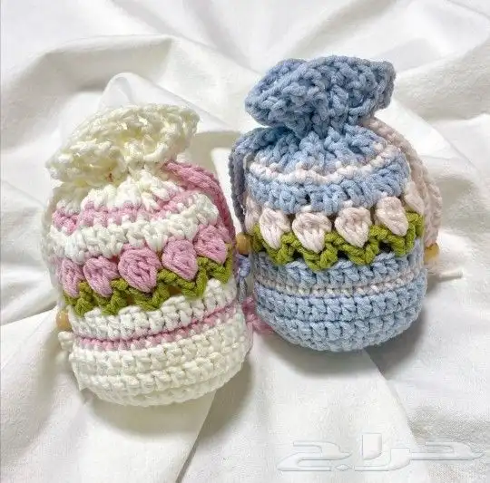 كروشية اعمال يدويه  توزيعات  لجميع المناسبات 1