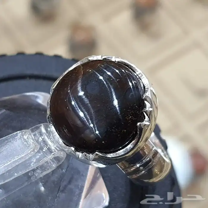 خاتم عقيق يماني ملكي تمري 2