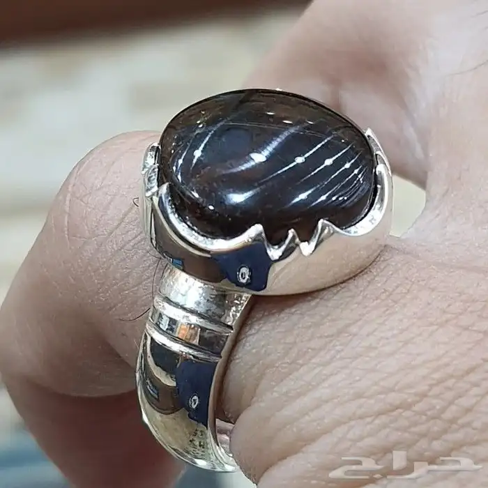 خاتم عقيق يماني ملكي تمري 4