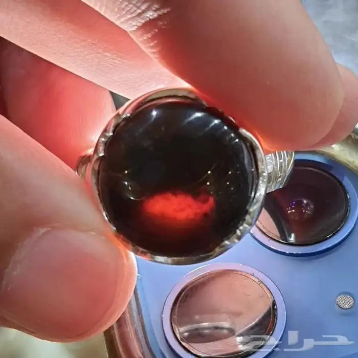 خاتم عقيق يماني ملكي تمري 5