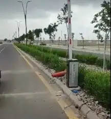 بوابة مواقف سيارات بوابة دخول وخروج السيارات 0