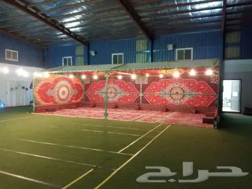 يوجد لدينا فرش ومساند وصيوان للايجار للحافلات والمناسبات 5