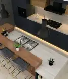 تفصيل رخام صناعي مطبخ - تصميم تركيب مغاسل حوض الرخام الصناعي 26