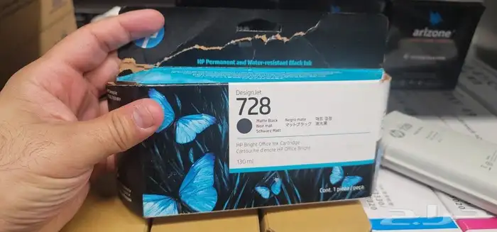 حبر اتش بي بلوتر رقم 728 1
