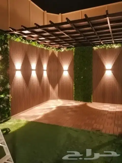 تنسيق حدائق وفلا تصميم مظلات وشلالات التوصل على رقم 05084729 3
