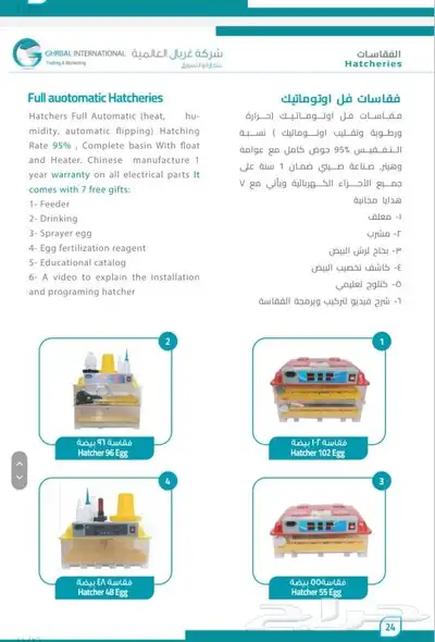 فقاسات رول فل اتوماتيك جودة ضمان كافة الاحجام اسعارنا مناسبة 6