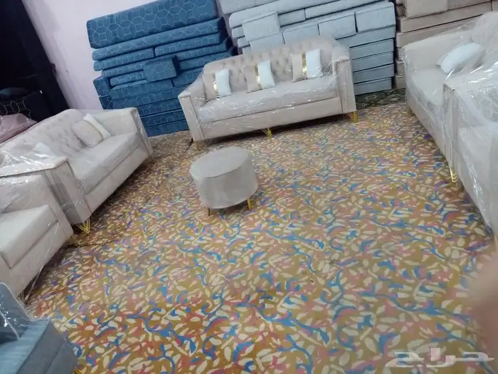 مجالس كنبات جاهز 4  5 و4  4 وباطرمه جاهز لتواصل واتس اب 0570 11