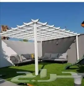 جلسات خارجيه تصميم حدئق عشب صناعي 0