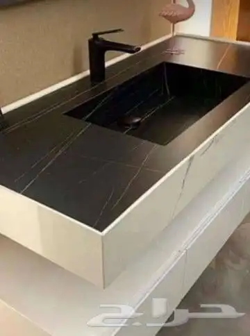 مغاسل رخام صناعي - ديكور مغاسل رخام طبيعي مغسلة حوض مطبخ توب 6
