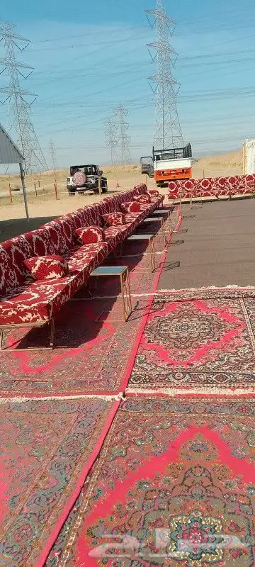 تأجير خيام كنب_جلسات_شعبية_طاولات كراسي مناسبات_تنسيق 9