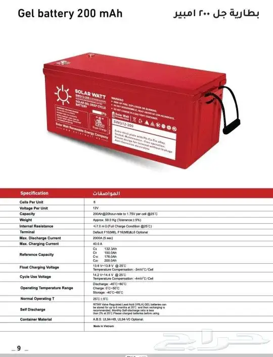 بطاريات الطاقه الشمسيه لثيم ولجل 4