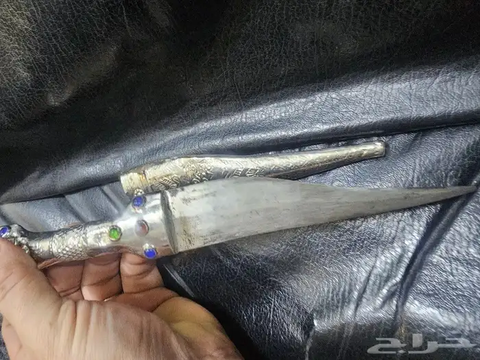 خنجر قديم تلبيس فضة 4