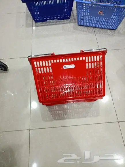 سلة تسوق بلاستيك كامل بلاستيك يد كروم. كروم كامل 8