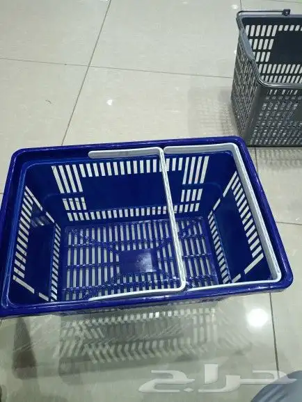 سلة تسوق بلاستيك كامل بلاستيك يد كروم. كروم كامل 7