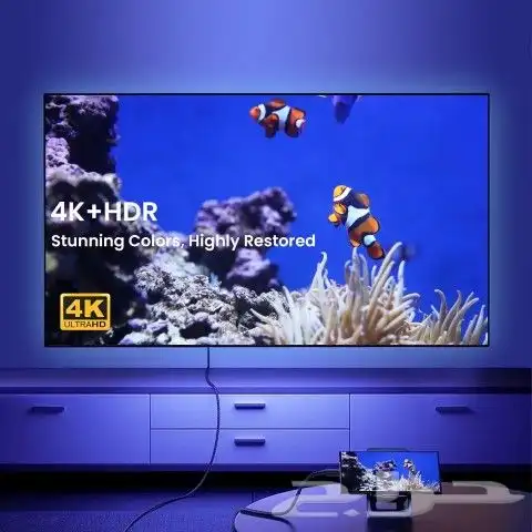 كيبل ربط الجوال والتلفزيون Type - C 4