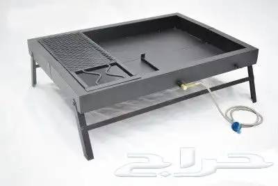 منقل نار للشوي مع لي خارجي للأسطوانه 0