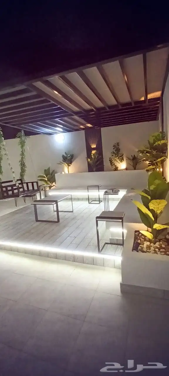 حدائق المدينة مظلات عشب شلالات 8