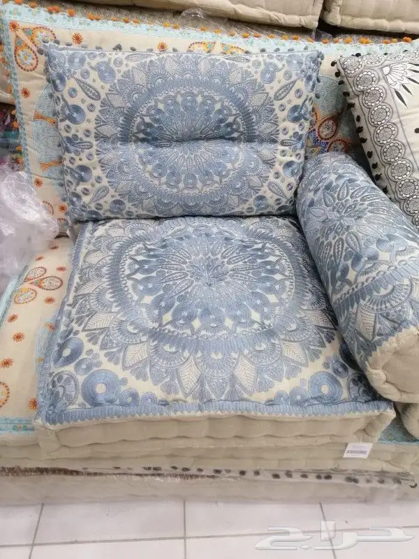 جلسات هنديه قطني طبيعي مطرزه 3