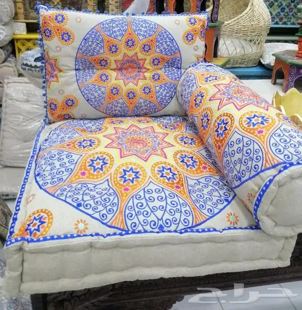 جلسات هنديه قطني طبيعي مطرزه 7