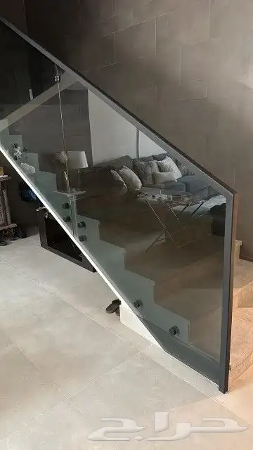 درابزين سلم زجاج 12ملي سيكوريت 6