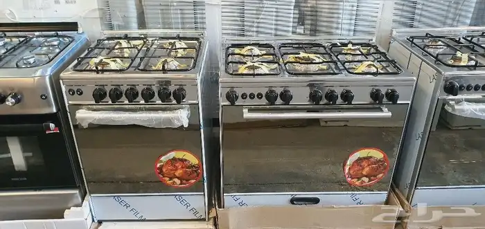 فرن غاز 5 عيون افران 4 عيون كهرباء 6 عين إيطالي تجميع تركي 5