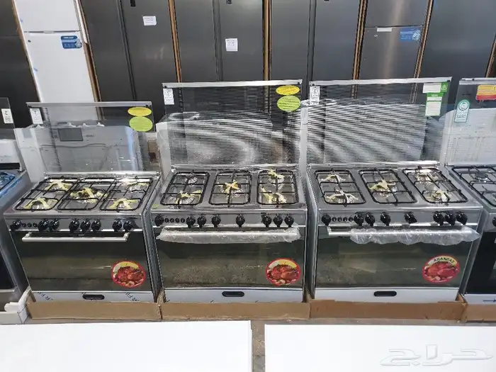 فرن غاز 5 عيون افران 4 عيون كهرباء 6 عين إيطالي تجميع تركي 9