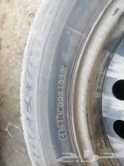 طقم جنوط كرولاء حديدوكاله موديل 2022مع كفرات وكاله بريجستون 5