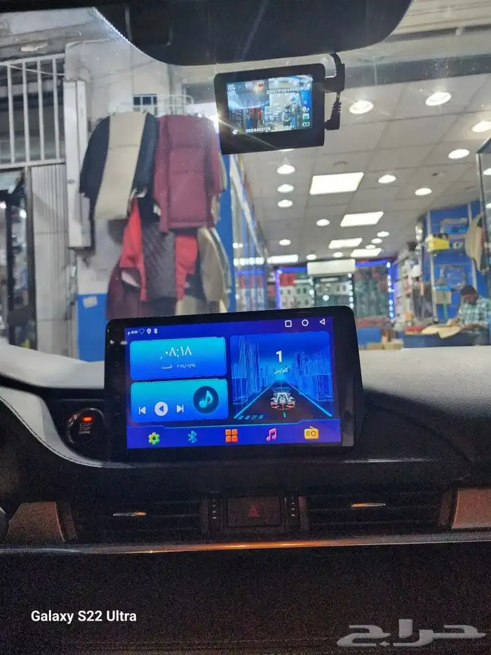 تركيب شاشه مازدا 2020مع الضافه داش كم 1