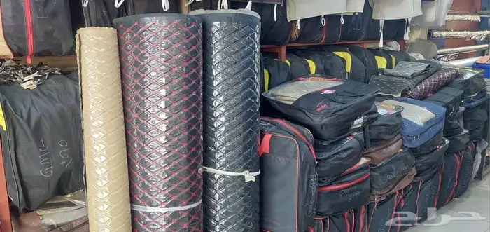 تلبيس تنجيد كراسي ارضيات السياره تفصيل جاهز وطني جلد مخمل 9