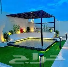 مظلات وسواتر برجولات وجميع أعمال الحداده 0