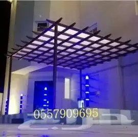 مظلات وسواتر برجولات وجميع أعمال الحداده 8