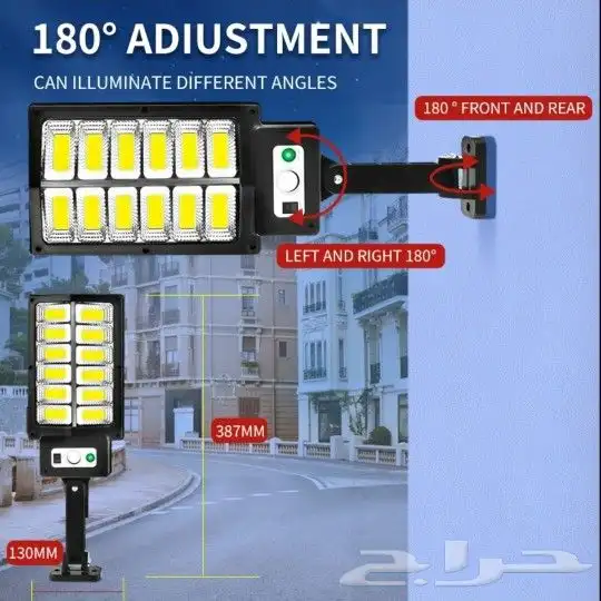 طاقة شمسية كشافات للسور والممرات ضمان سنة 6
