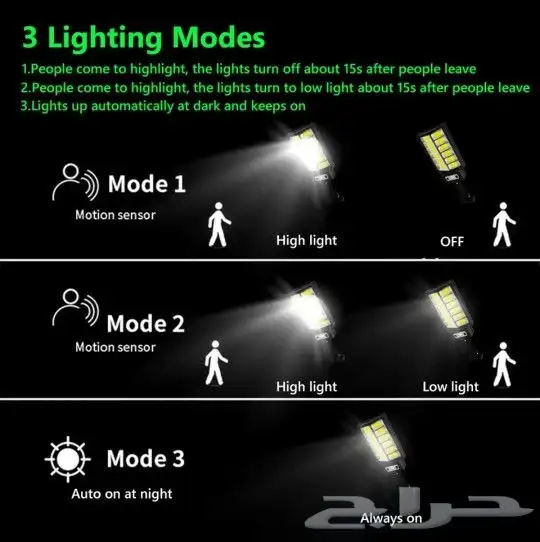 طاقة شمسية كشافات للسور والممرات ضمان سنة 9