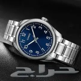 ساعة كاسيو الاصلية اوريجنال ارقام واضحه مينا ازرق 1