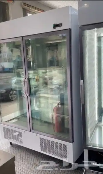 ثلاجة عرض لحوم جهتين زجاج 5