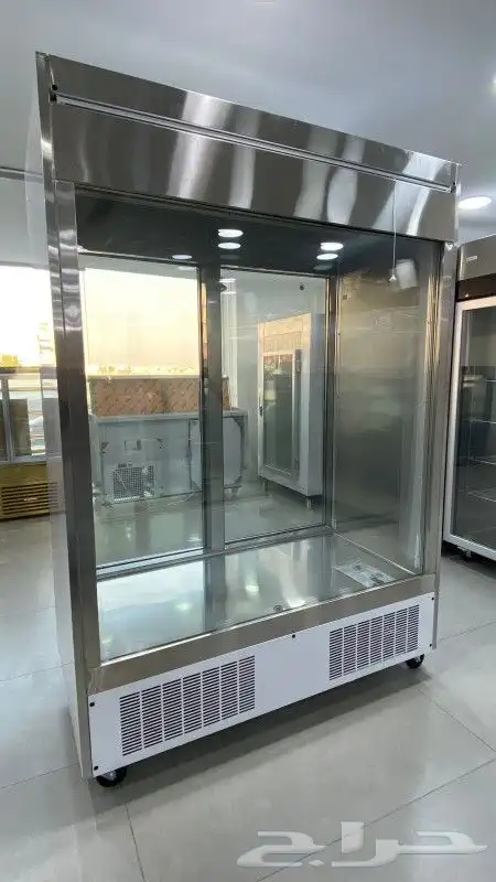 ثلاجة عرض لحوم جهتين زجاج 1