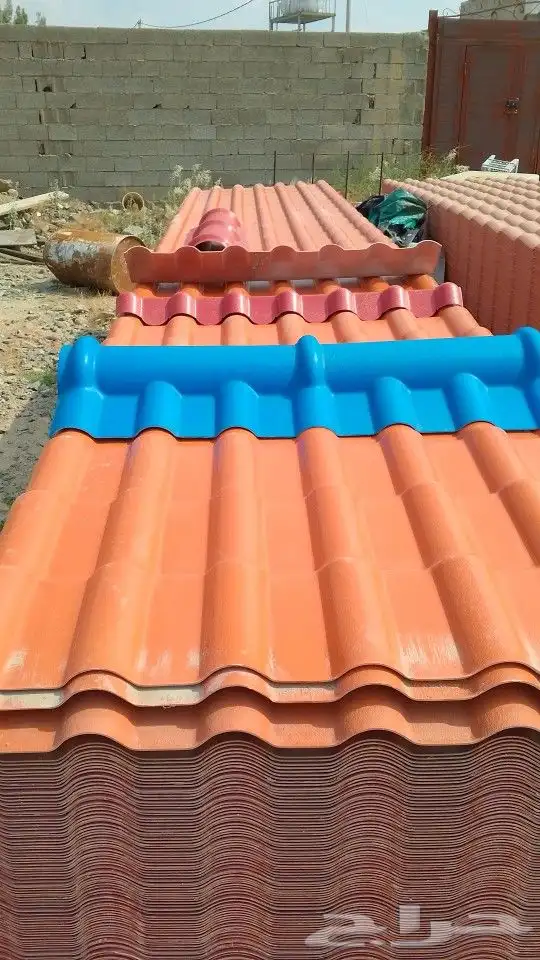 قرميد بلاستيكية قرميد معدني قرميد أحمر فخاري قرميد اسباني 6