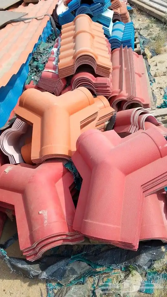 قرميد بلاستيكية قرميد معدني قرميد أحمر فخاري قرميد اسباني 8