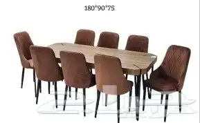 افخم طاولات طعام جديدة رخام خشب زجاج جودة عالية 32