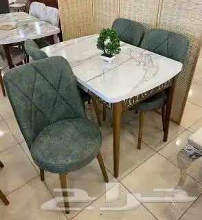 افخم طاولات طعام جديدة رخام خشب زجاج جودة عالية 23