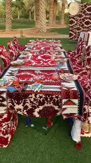 تاجير جلسات شعبيه كراسي كنب طاولات قهوجين وصبابين سماعات 0