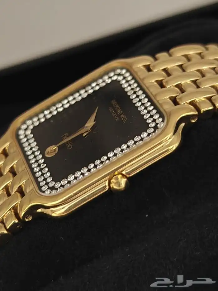 ساعه ريموند ويل طلاء ذهب 4