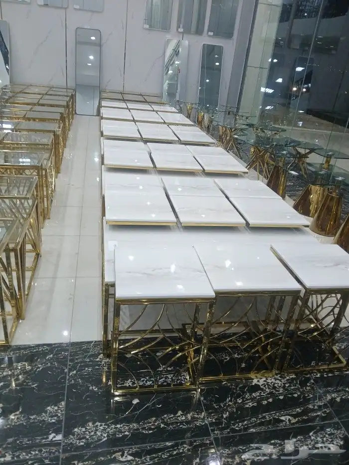 طاولات مجالس قزاز ورخام أشكال جديده 4