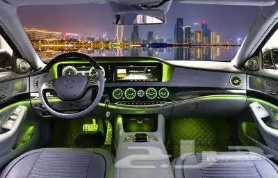 فتحات المكيف المضيئة 7 الوان مرسيدس اليخت 2