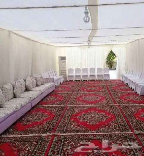 تأجير زل و كراسي و طاولات وعدة قهوة و قهوجي و خيام 1