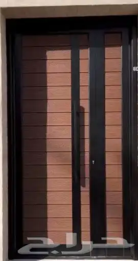 ابواب خارجية المنيوم خشابي صاج شرائح 2