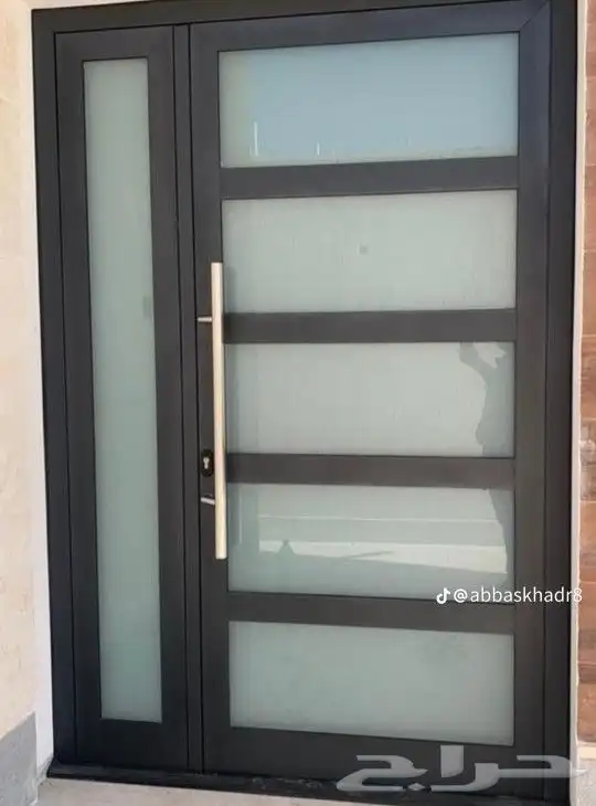 ابواب خارجية المنيوم خشابي صاج شرائح 5