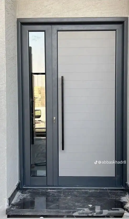 ابواب خارجية المنيوم خشابي صاج شرائح 0