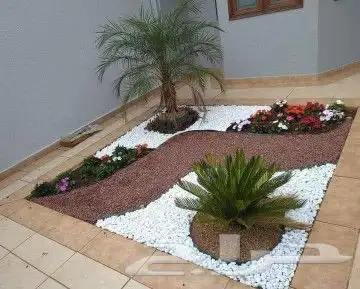 حصى نهري  مرو  حجر زينة حدائق 14