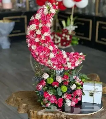 ورد رمضان هلال رمضان بالورد الطبيعي والصناعي بسعر مميز 8